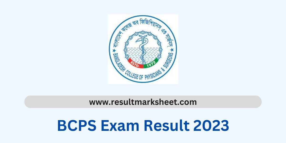 BCPS Exam Result 2023 www bcps edu bd Result Marksheet